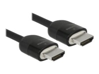 Delock Premium HDMI-kabel med Ethernet 2m Sort