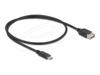 Delock USB Type-C kabel 50cm Sort