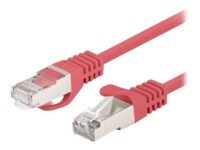 Lanberg CAT 6 Foldet uskærmet snoet par (F/UTP) 1m Patchkabel Rød RAL 3017