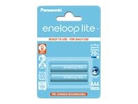 Panasonic eneloop lite AAA type Batterier til generelt brug (genopladelige) 550mAh 2