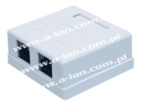 Alantec GN002 wire connector 2xRJ45 White