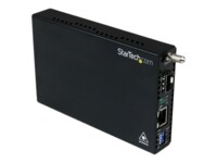 StarTech.com Fiber Media Converter Open SFP Slot - Fiber to Converter - Media Converter (ET91000SFP2) Fibermedieomformer Fast Ethernet Gigabit Ethernet