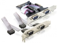 DeLock 4 x serial PCI Express Card Seriel adapter PCI Express x1 230.4Kbps