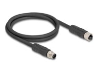 DeLOCK 1m Sensorforlængerkabel Sort