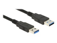Delock USB-kabel 5m Sort