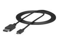 StarTech.com 24 pin USB-C han (input) -> 20 pin DisplayPort han (output) 1.8 m Sort