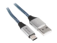 Tracer USB Type-C kabel 1m Sort Blå