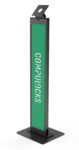 Compulocks BrandMe VESA Brandable Floor Stand For Tablets Tablet Stativ