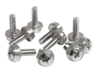 StarTech.com M5 x 12mm - Screws - 100 Pack - M5 Mounting Screws for Server Rack & Cabinet (CABSCREWSM5) Skruesæt Sølv