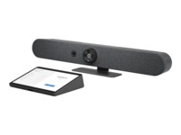 Logitech Small Room with Tap + Rally Bar Mini for Microsoft Teams Room on Android Videokonferencepakke 6-mikrofon-array