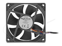 DeLOCK Fan 1-pack Sort 80 mm