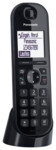 Panasonic KX-TGQ200 Trådløs digitaltelefon Ingen nummervisning Sort