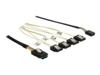 DeLOCK Serial Attached SCSI (SAS) internt kabel Sort 50cm
