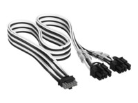 CORSAIR 16-pin PCI Express-strøm (male) - 8 pin PCI Express-strøm (male) Sort Hvid Strømkabel