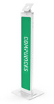 Compulocks BrandMe VESA Floor Stand White Tablet Stativ