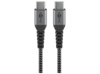 goobay USB Type-C kabel 2m Sort Grå