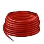 Solar installation cable, H1Z2Z2-K, 6 mm², CU, red, 25 m