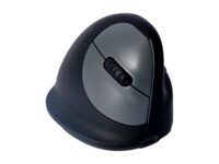 R-Go HE Mouse Ergonomisk mus, Medium (165-195mm), Højre, Trådløs Trådløs Sort