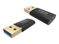 Vision Professional USB-C adapter Sort