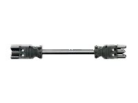 Bachmann Strøm GST18i3 (female) - Strøm GST18i3 (male) Sort 1m Forlængerkabel til strøm