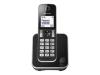 Panasonic KX-TGD310 Trådløs telefon Ingen nummervisning Sort Sølv