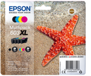 Epson 603XL Multipack Sort Gul Cyan Magenta Blæk C13T03A64010