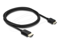 Delock HDMI-kabel 1m Sort