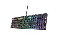 Trust GXT 871 Zora Tastatur Mekanisk RGB/16,8 millioner farver Kablet Tysk