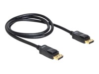 Delock DisplayPort kabel 1m Sort