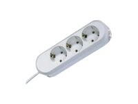 Bachmann SMART Stikdåse 3-stik 16A Hvid 5m