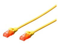 DIGITUS Professional CAT 6 Ikke afskærmet parsnoet (UTP) 25cm Patchkabel Yellow