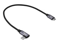 Akyga USB 2.0 USB Type-C kabel 30cm Sort Grå