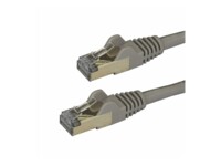 StarTech.com 7.5 m CAT6a Cable - Grey - RJ45 Cable - Snagless - CAT6a STP Cord - Copper Wire - 10Gb CAT 6a Afskærmet parsnoet (STP) 7.5m Patchkabel Grå