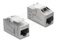 Delock Keystone Module coupler RJ45 jack to RJ45 jack Cat.6A shielded