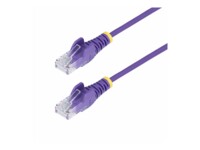 StarTech.com 50cm Purple Slim CAT6 Ethernet Cable, Snagless, 28AWG, LSZH CAT 5/5e/6 Ikke afskærmet parsnoet (UTP) 50cm Patchkabel Purple
