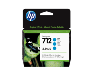 HP 712 Cyan Blæk 3ED77A