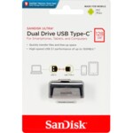 SanDisk Ultra Dual 128GB USB 3.1 / USB-C USB stick Grå