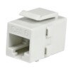 StarTech.com White Cat 6 RJ45 Keystone Jack Network Coupler F/F - RJ45 Coupler - Cat6 Coupler - F/F Cat6 Keystone Jack White Modular (C6KEYCOUPLWH) CAT 6 Netværkskobling Hvid