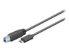 goobay USB-kabel 1m Sort
