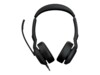 Jabra Evolve2 50 UC Stereo Kablet Høretelefoner Sort