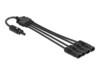 DeLOCK DL4 (female) - DL4 (male) Sort 50cm Solkabel