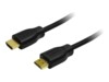 LogiLink High Speed with Ethernet HDMI-kabel med Ethernet 50cm Sort