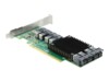 DeLOCK PCI Express x16 Card to 8 x internal SFF-8643 NVMe Lagringskontrol