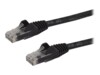 StarTech.com 2m CAT6 Cable - Black Snagless CAT 6 Wire - 100W RJ45 UTP 650MHz Category 6 Network Patch Cord UL/TIA (N6PATC2MBK) CAT 6 Ikke afskærmet parsnoet (UTP) 2m Patchkabel Sort