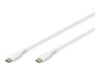 DIGITUS USB Type-C kabel 1m Hvid