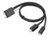 Lenovo Split Cable Thunderbolt kabel 70cm Sort