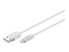 goobay Lightning-kabel 3m Hvid
