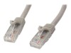 StarTech.com 7m CAT6 Ethernet Cable, 10 Gigabit Snagless RJ45 650MHz 100W PoE Patch Cord, CAT 6 10GbE UTP Network Cable w/Strain Relief, Grey, Fluke Tested/Wiring is UL Certified/TIA - Category 6 - 24AWG (N6PATC7MGR) CAT 6 Ikke afskærmet parsnoet (UTP) 7m