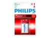Philips Power Life 9V Standardbatterier