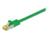 goobay CAT 7 SFTP, PiMF 25cm Patchkabel Grøn